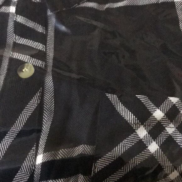 Tolani Collection Plaid Top with Printed Velvet Back - Picture 5 of 5